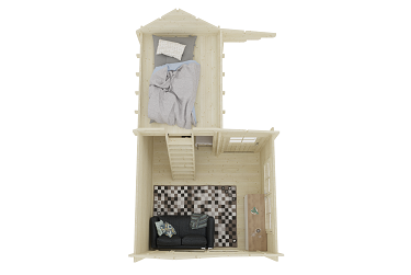 The Tormes Cabin Front View